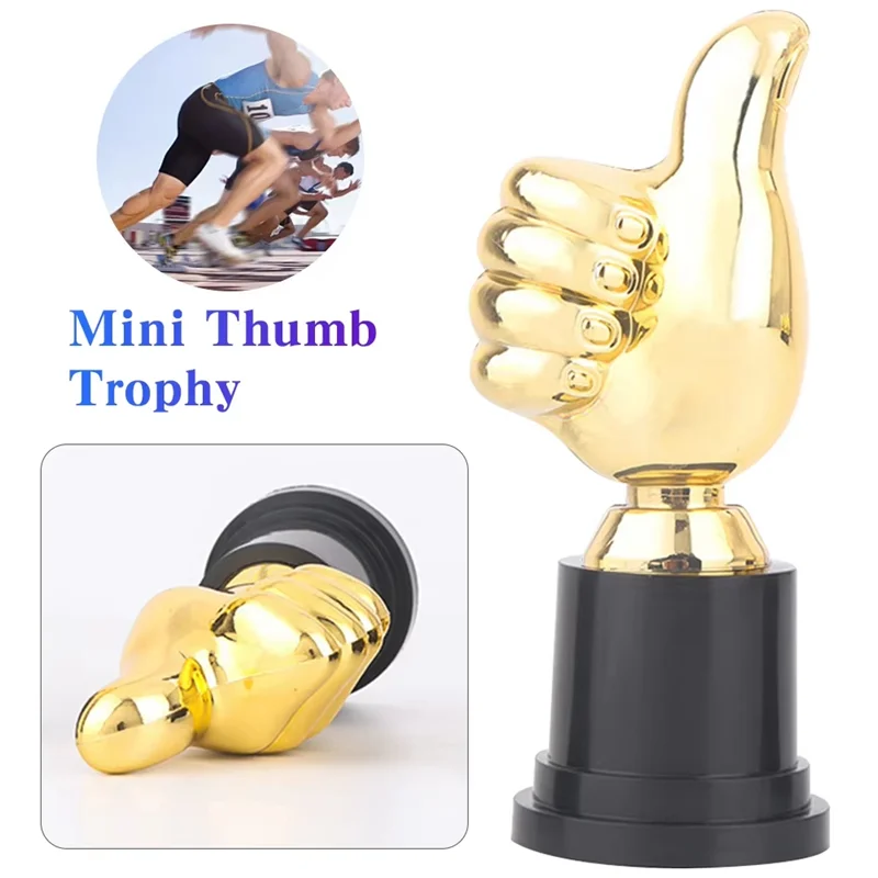 GM-8PCS كأس الإبهام لكرة القدم تشجيع جوائز النصر الصغيرة جوائز 5 بوصة عالية لديكور سطح المكتب المنزلي