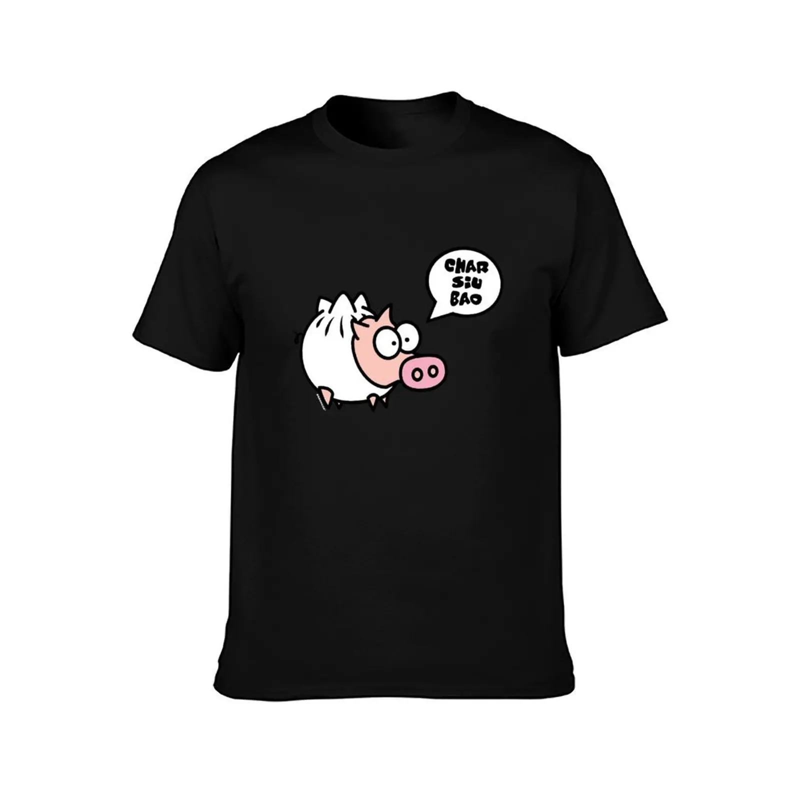 ديم سوم خنزير-شار سيو باو تي شيرت رجل تي شيرت للرجال عادية تي شيرت للرجل الرجال تي شيرت القطن 100% تي شيرت