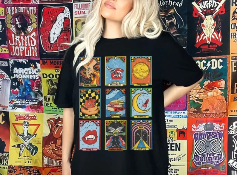 Retro Zodiac Academy Tarot Card Character Nicknames Shirt Merch Lance Orion Vega Twins Darius Acrux Dark Romance Cotton Shirt