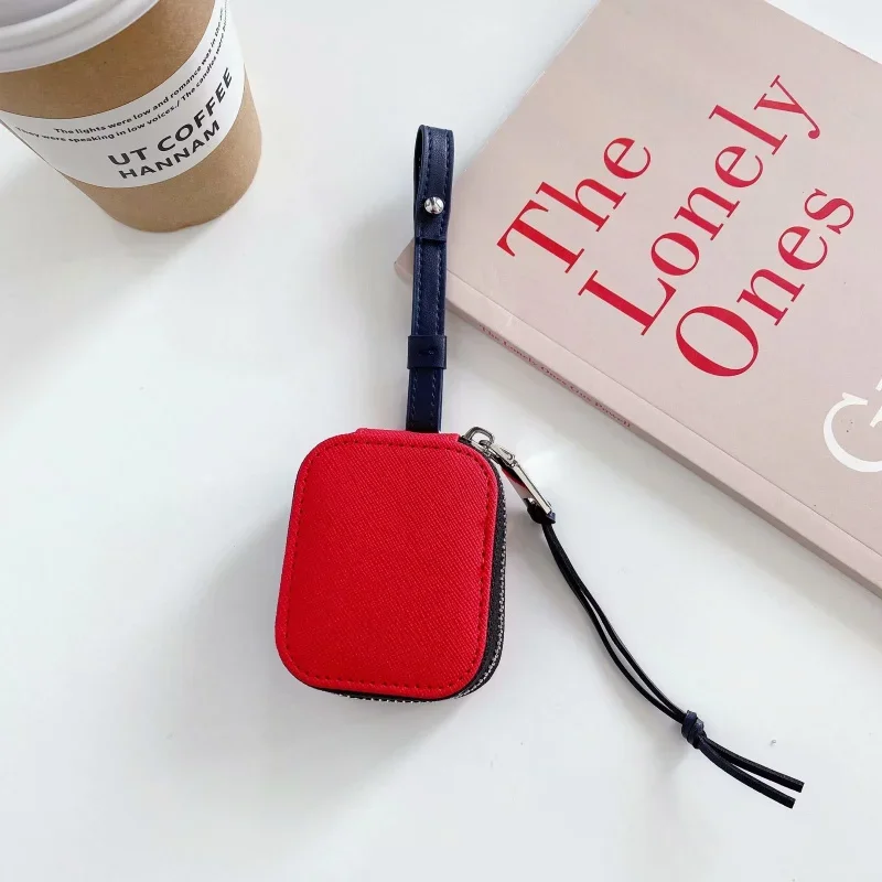 Роскошный кожаный чехол для наушников Airpods Pro, защитный чехол на молнии для наушников Apple Airpods 1 2