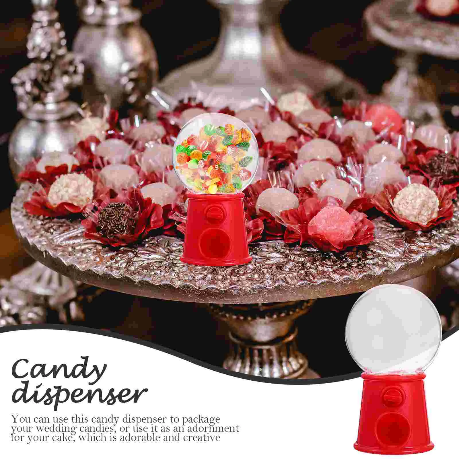 12 Pcs Mini Machine Candy Dispenser Creative Ornaments for Kids Gumball Adornment Bulk Toys