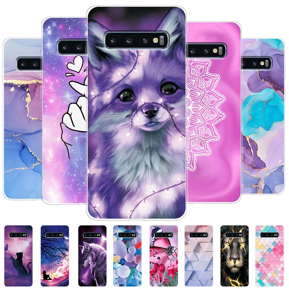 For Samsung S10 Plus Case Soft Silicone Case for Samsung Galaxy S10 Lite S10E S10 5G Clear Marble Back Cover Phone Bumper Funda