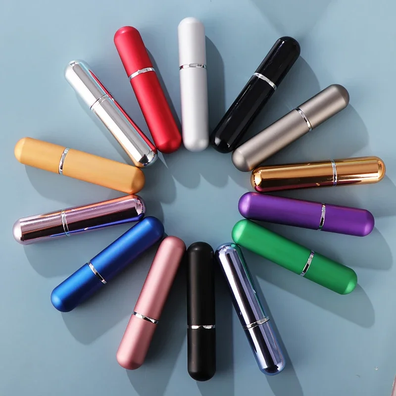 Portable Refillable Mini Spray Perfume Bottle Travel Aluminum Atomizer Empty Cosmetic Container Perfume Bottles