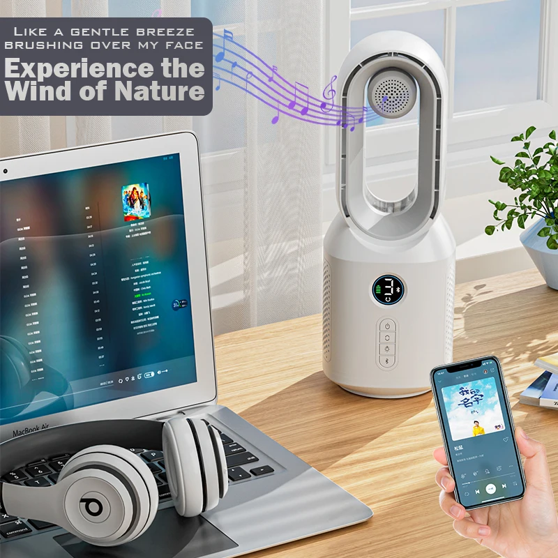 

Newly Designed Upgraded Version With Bluetooth Sound System Mini Air Purifier For Office