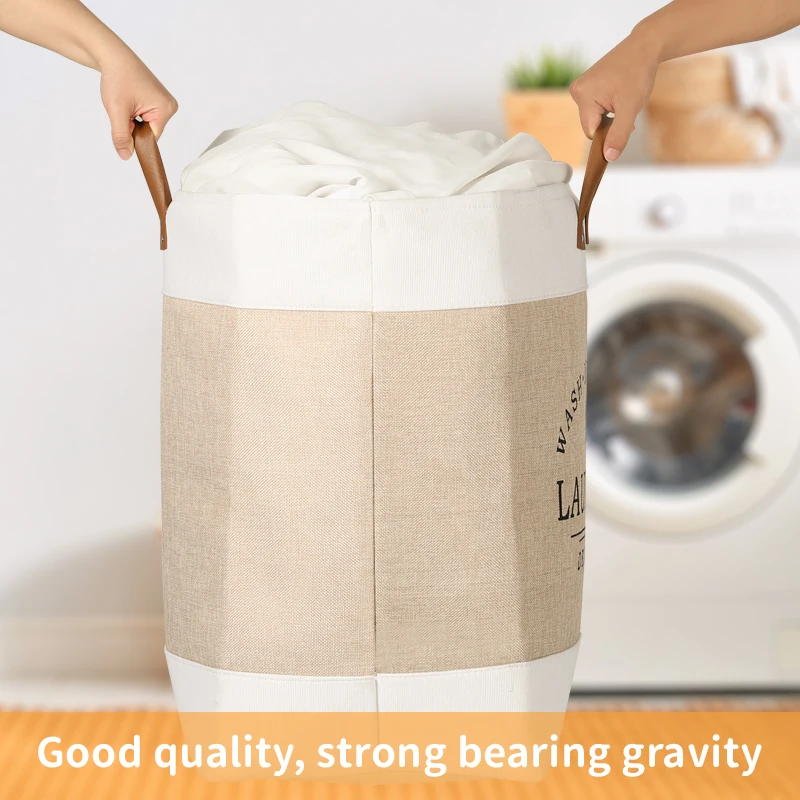 Large Capacity Portable Laundry Basket Dirty Clothes Basket Fabric Laundry Basket Folding Storage Basket Household Storage Box