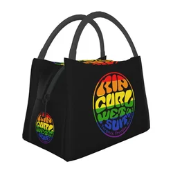 Tie Dye Rip Curl Design Lunch Bags Insulated Bento Box Portable Lunch Tote Picnic Bags Cooler Thermal Bag for Woman Student Work