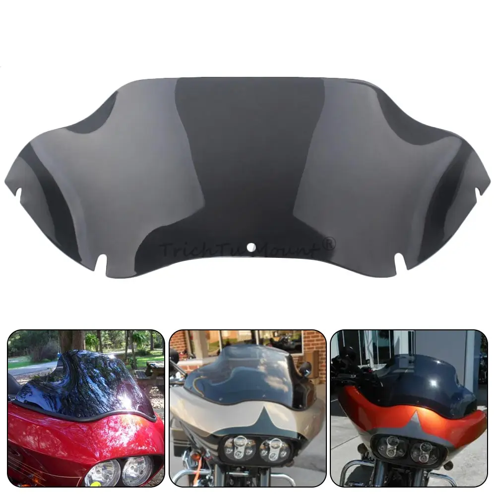 

9,5 "Дымчатый обтекатель лобового стекла для Harley Touring Road Glide FLTR FLTRI FLTRX 1998-2013 ветровой дефлектор мотоцикла