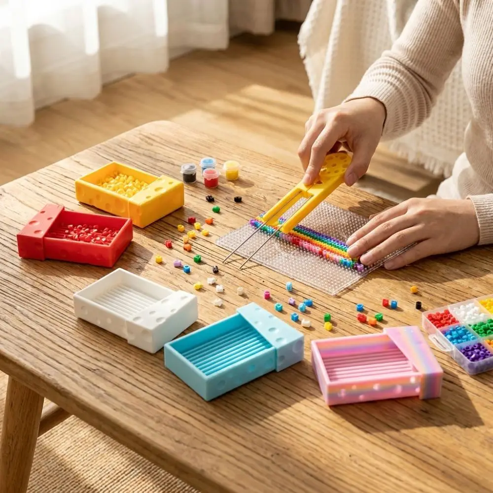 

Dust-proof Bead Sorting Tray Efficient with Lid Fuse Beads Picking Tray Save Time Precision Tools Bean Shoveling Needle Pen