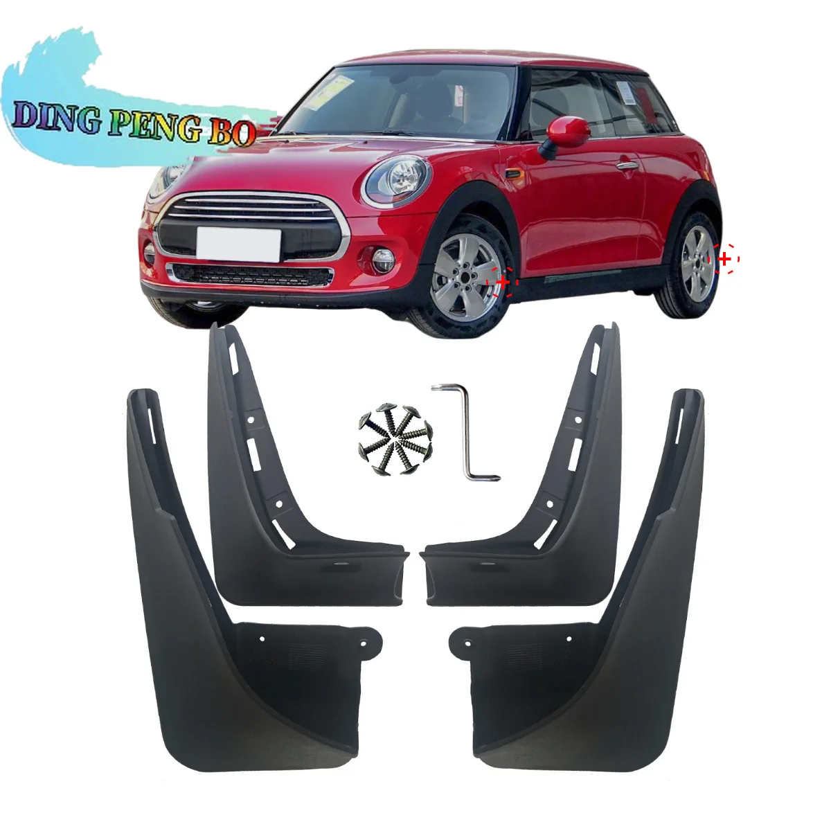 For MINI Cooper/Cooper S F55 F56 F57 Clubman F54 Mud Flaps Splash Guards For BMW MINI JCW Cooper Clubman Mudguards 2013-2020