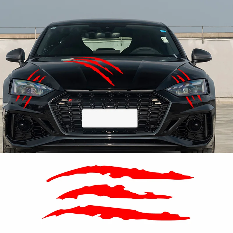 Car Monster Claw Scratch Decal Reflective Sticker For Car Auto Headlight Decoration Vinyl Decal