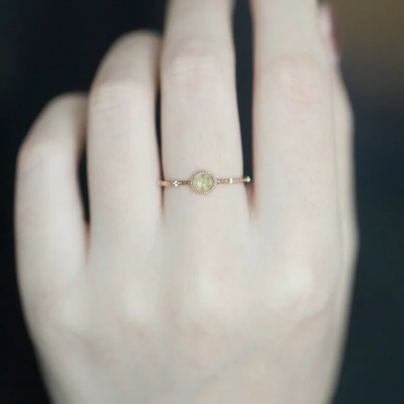 

VENTFILLE 925 Sterling Silver Green Zircon Ring For Women Girl Versatile Extremely Fine Fashion Jewelry Gift Dropshipping