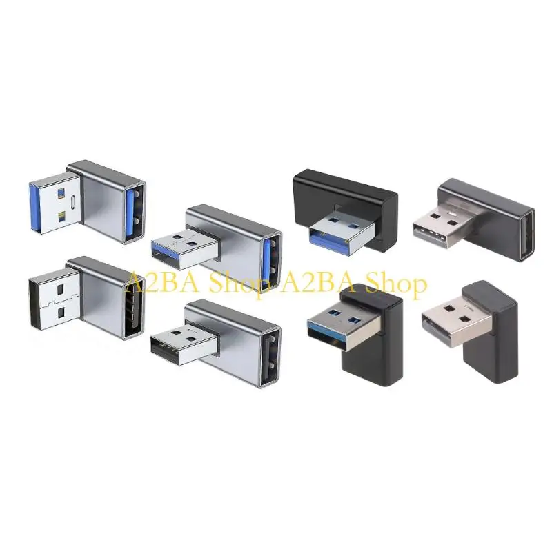 A2BA 4Pcs USB Header 90 Degree Up Right Angled Notebook Laptop Port Connector