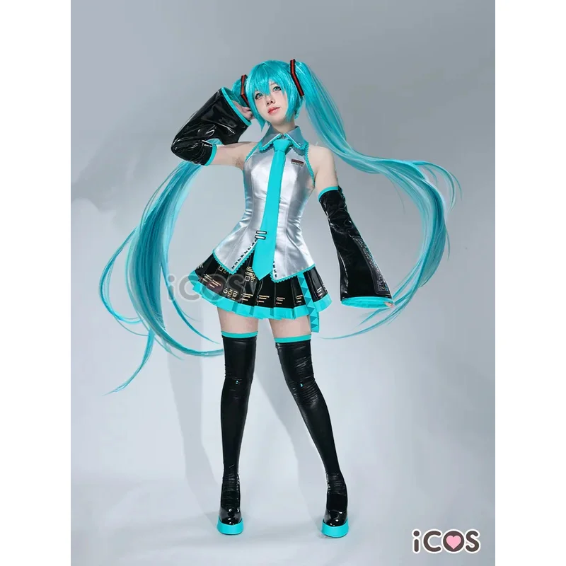 

DY20New Version Mikku Formula Clothes Mikuu Cosplay Costume MIKUU JK Uniforms Top+Skirt Sets Costumes Prop Cosplay25