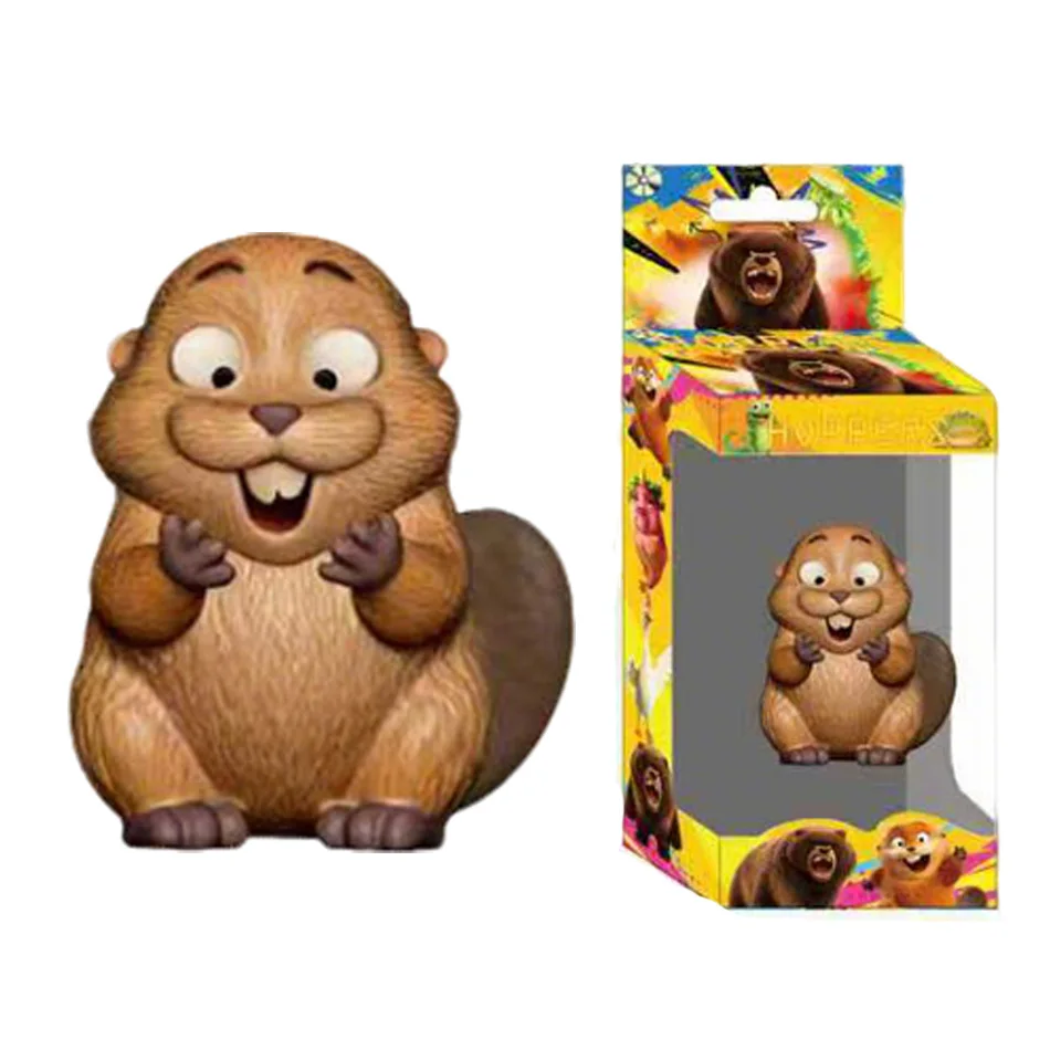 New Model Hoppers Beaver Transformation Plan Action Figures Cute Cartoon PVC Model Toy Gift for Kids