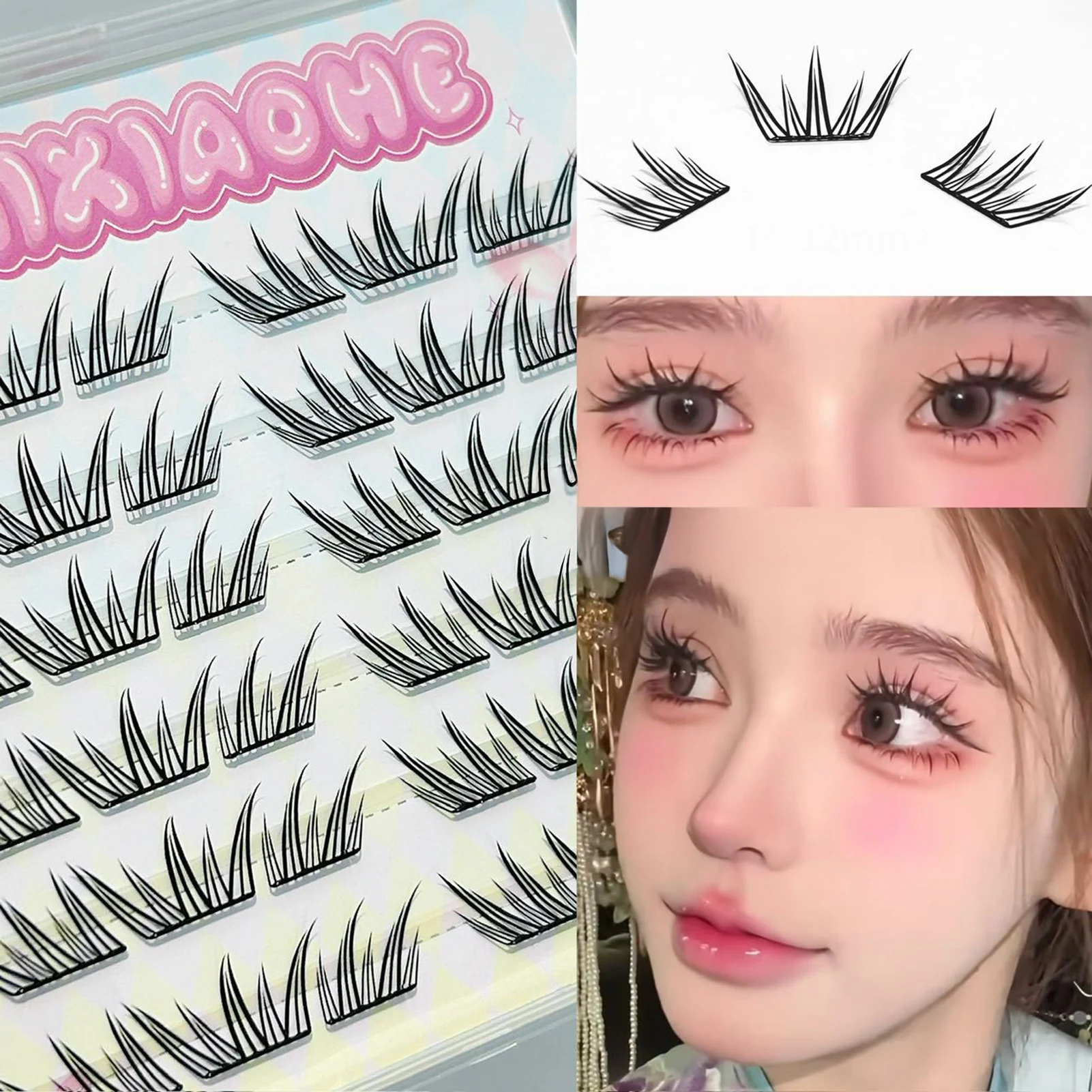 DIY Cluster Wimpers Individuele Wimpers Verlenging Gesegmenteerde Natuurlijke Lange Vergroten Ogen Valse Wimpers Makeup Tools voor Vrouwen Meisjes