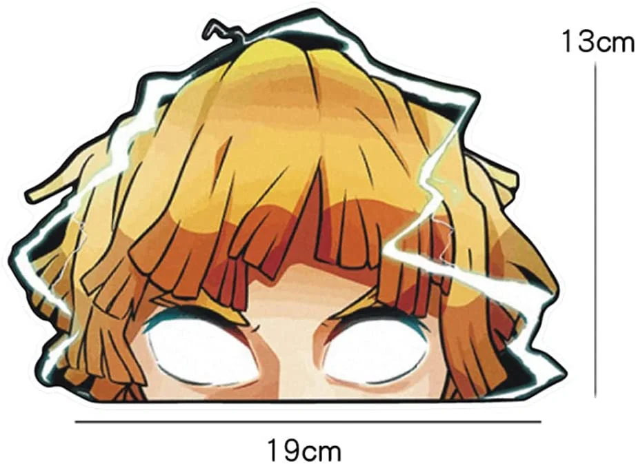 ل 4 أنواع أنيمي سيارة ملصق ل Kimetsu لا Yaiba/القاتل شيطان الفينيل الوفير ملصق مائي مقاوم للماء