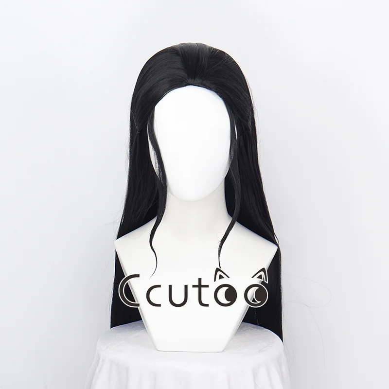 Nico Robin Cosplay Wig ONE PIECE Miss Allsunday Cosplay Black Long Straight Heat Resistant Synthetic Hair Anime Wigs + Wig Cap