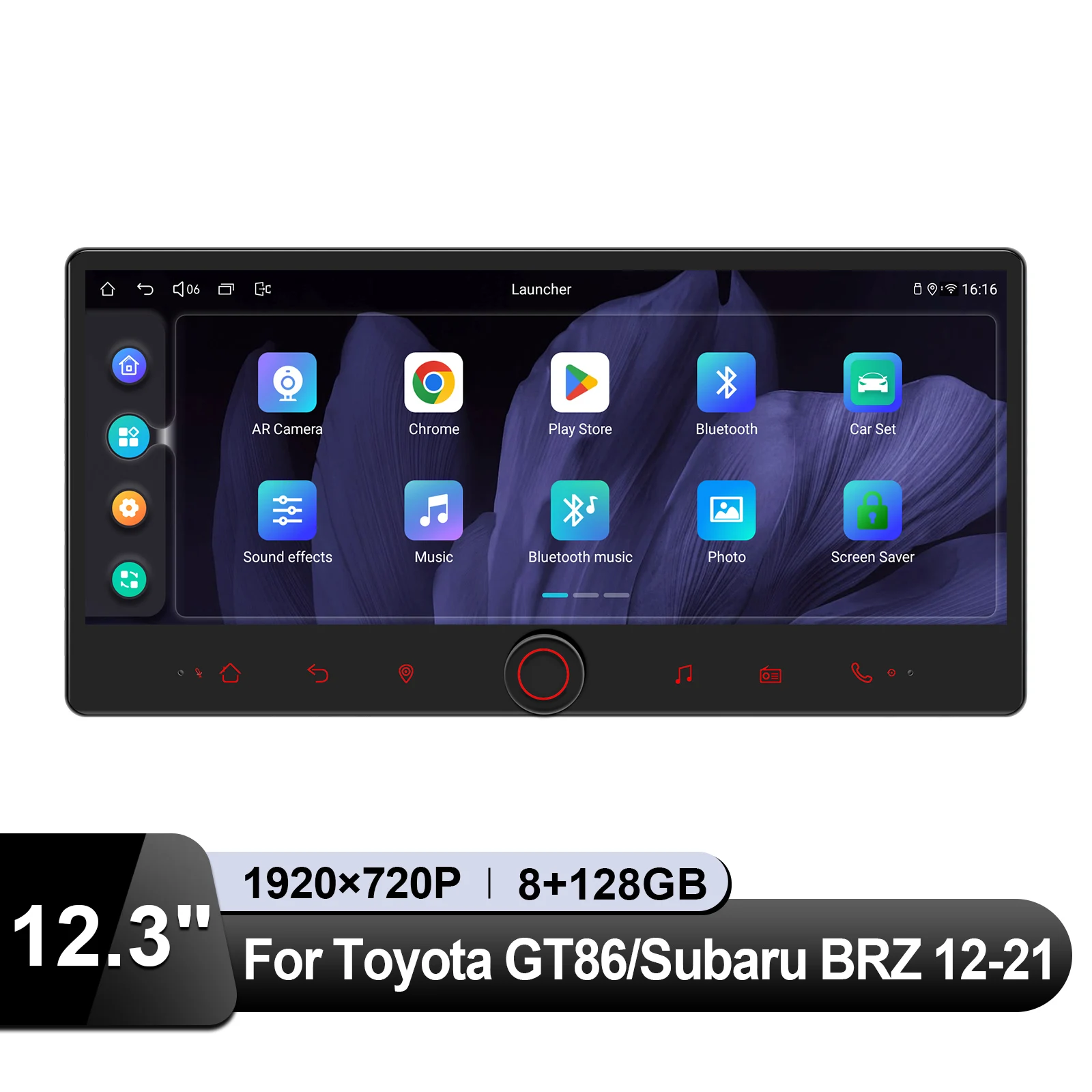 Joying جديد مطور 12.3 "أندرويد 13 رئيس وحدة راديو السيارة Carplay استبدال لتويوتا GT86/سوبارو BRZ 2012-2021 التوصيل والتشغيل