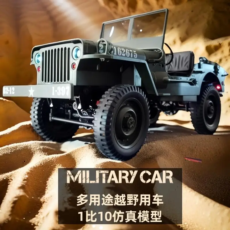 Rc Jjrc C8815 Professional Remote Control Car Electric Climbing Car Off-Road Vehicle Truck Willys Jeep Jeep Model Children'S Gif