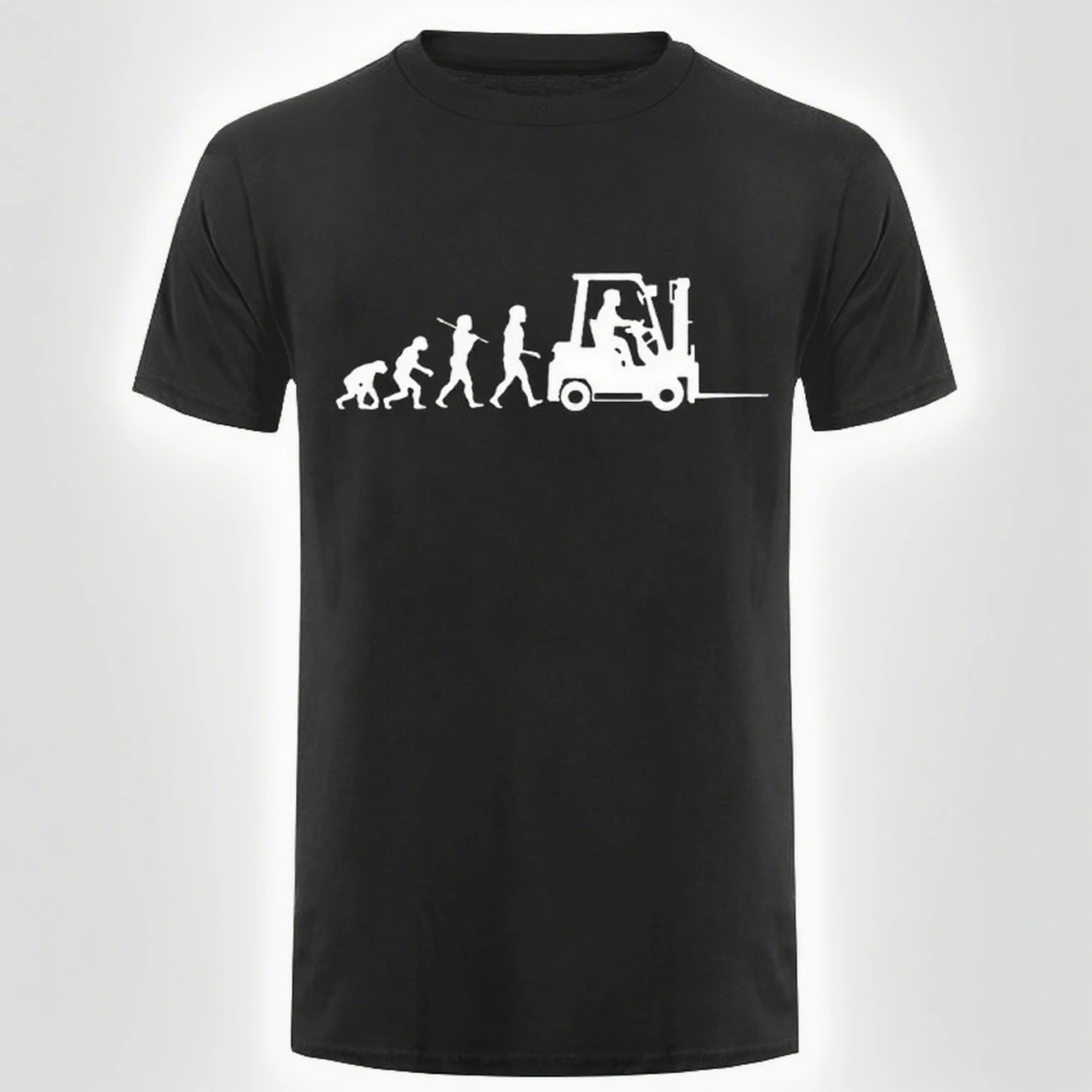 Men Evolution of Man Forklift Truck Driver T Shirt Funny Mens Birthday Gift T-shirt