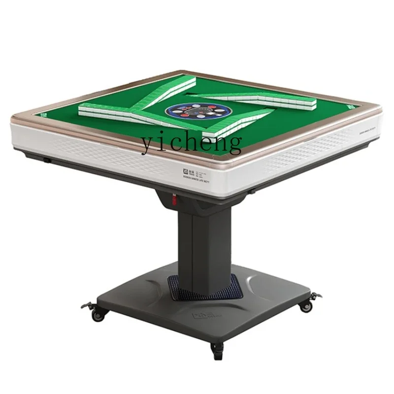 

light sound automatic household mahjong machine dining table dual-purpose integrated folding mahjong table