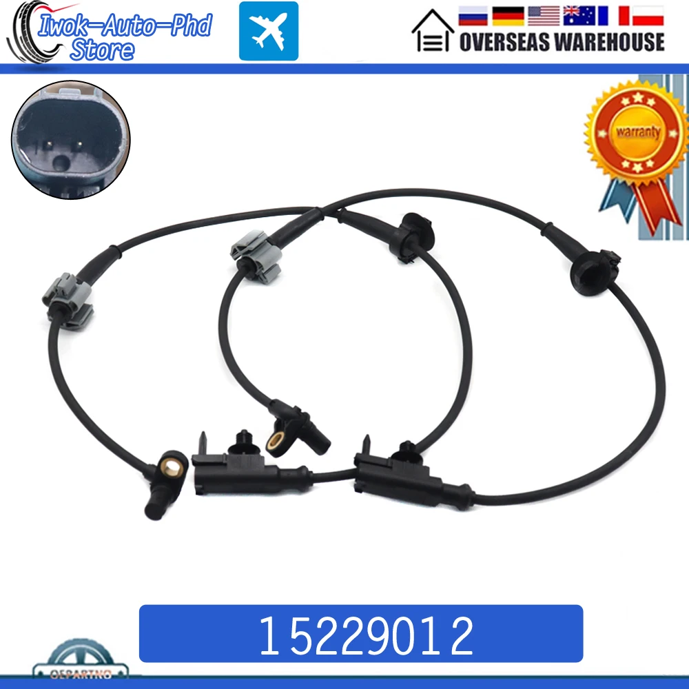 15229012 ABS Wheel Speed Sensor Front Left Right For Chevy Avalanche Silverado 1500 GMC Sierra Yukon XL Cadillac Escalade