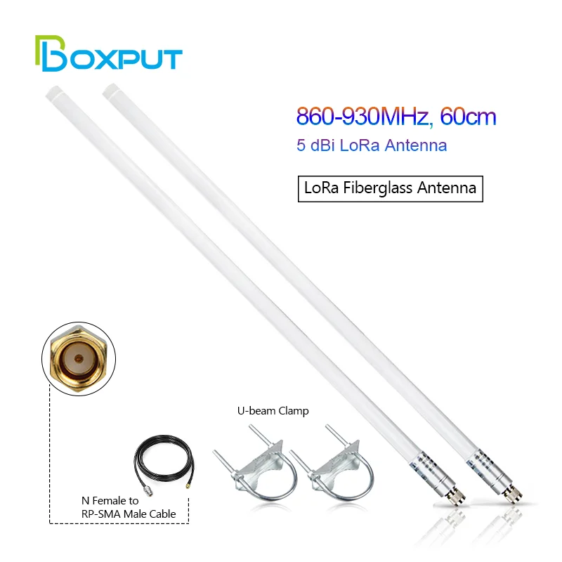 

868MHz/ 915MHz Outdoor Helium Miner LoRa fiberglass Antenne RAK Hotspot Mining Antena N Female to RP-SMA Male High Gain Antenne