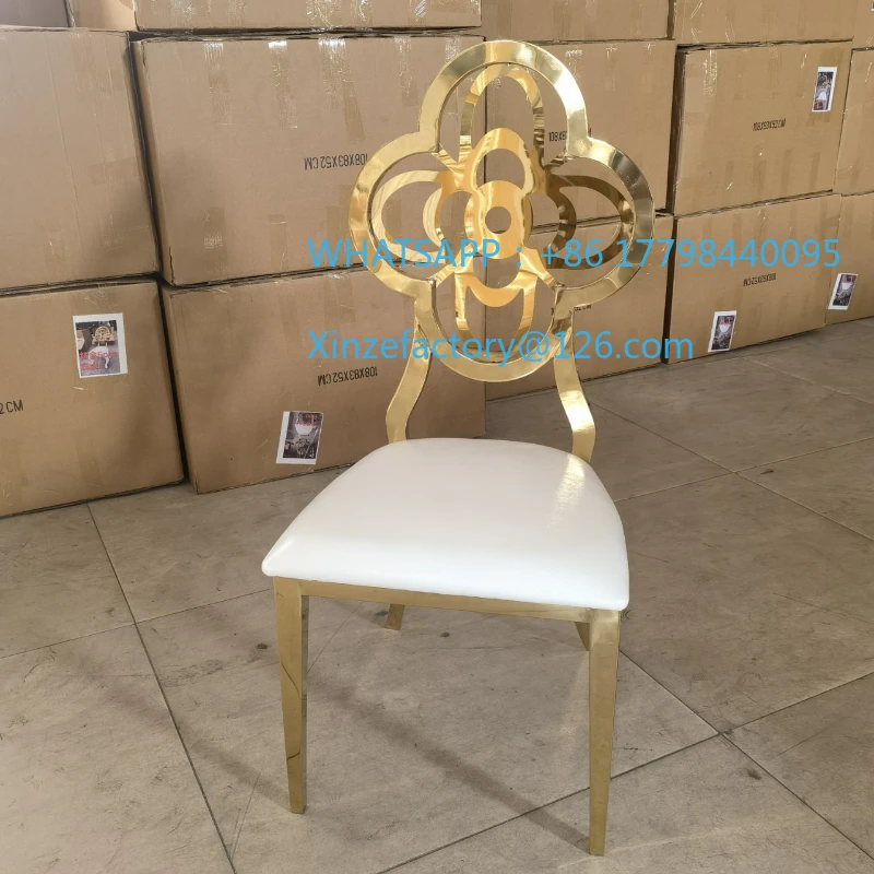 Silla personalizable del restaurante del banquete de boda del hotel del acero inoxidable