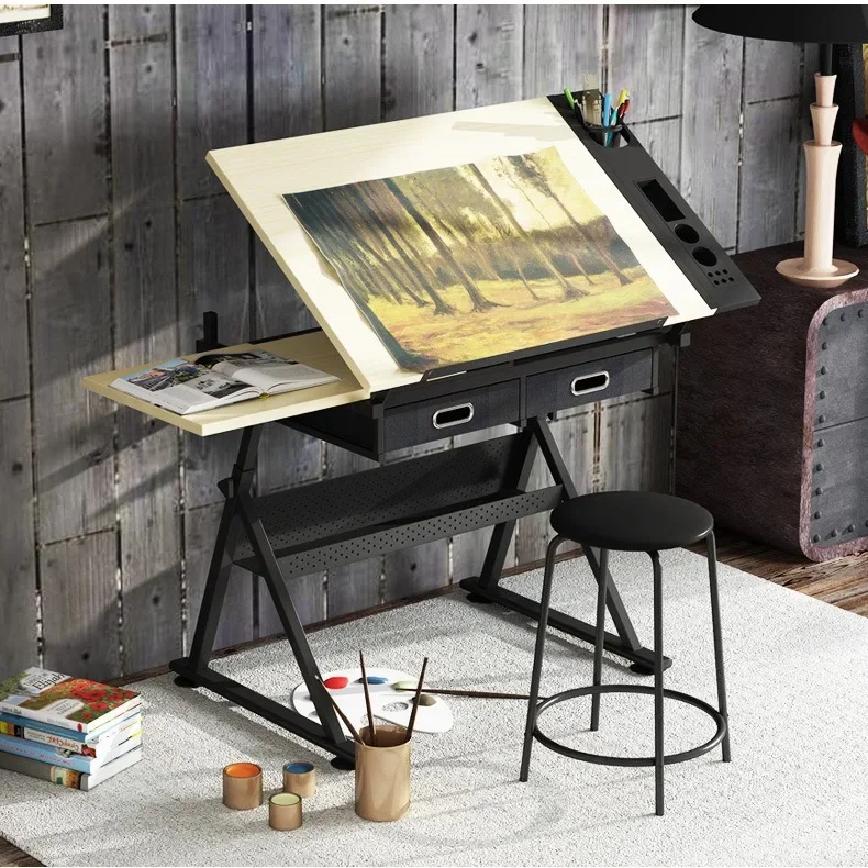 Liftable Painting Table Calligraphy Painting Desk Easel Workbench