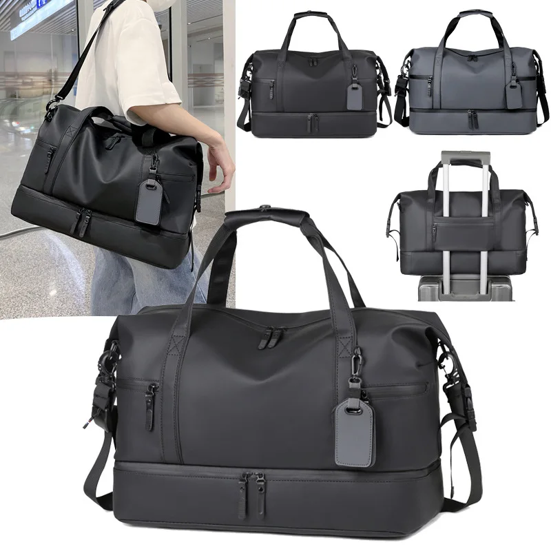 Business Gym Travel Duffel Bag for Men,Lightweight Handheld Carry-On for Short Trips Weekender