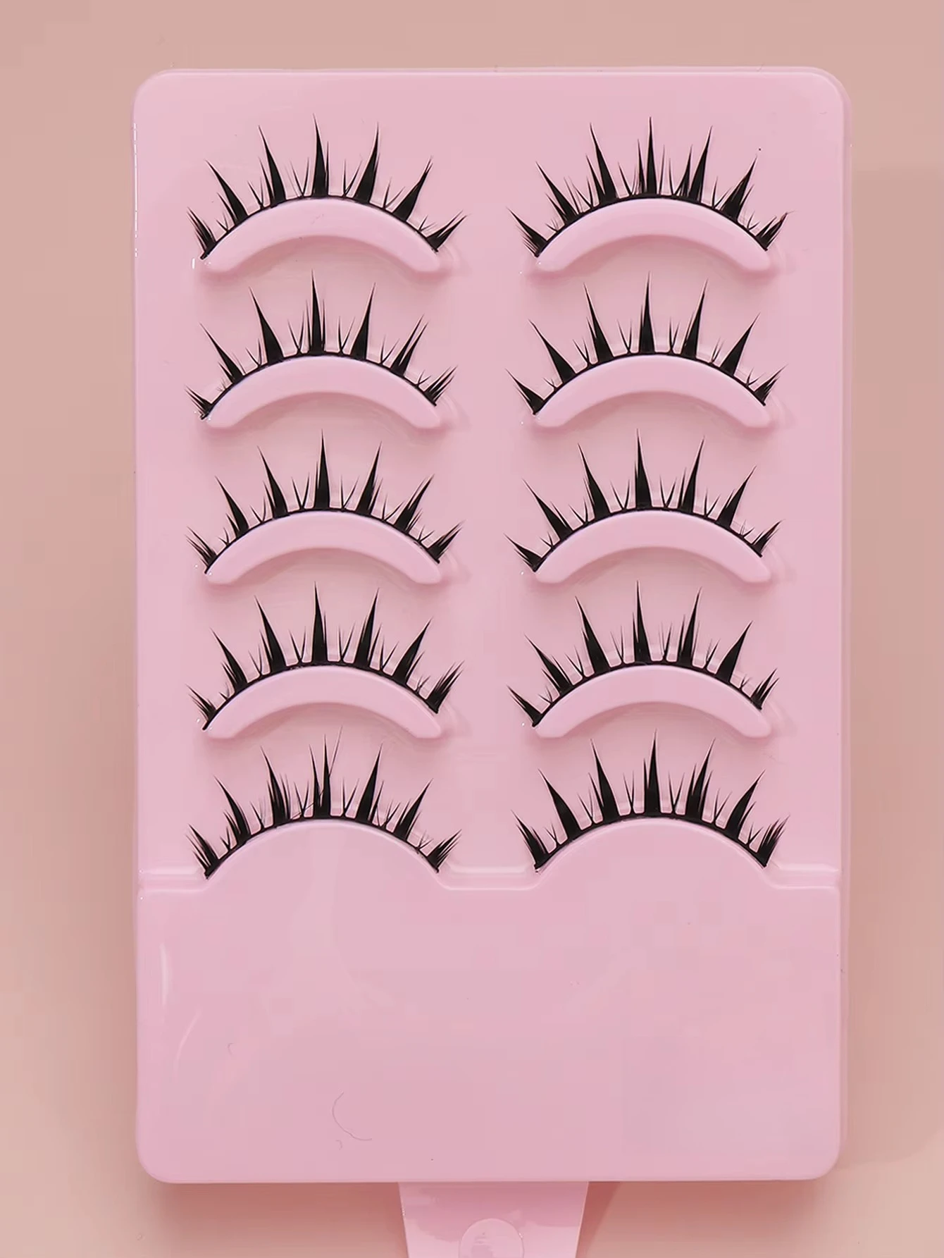 10 paar C-curl wimpers met gevleugelde uiteinden, langwerpig, natuurlijke lange manga-wimpers, nepwimpers, make-up