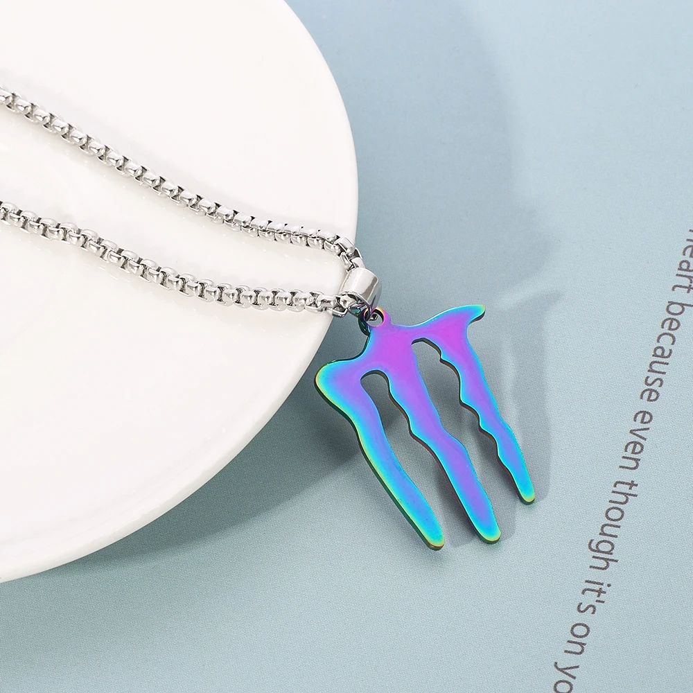 Hip-Hop-Stil Dämonenklauen-Halskette aus Titanstahl, Einzigartiges Mode-Accessoire für Partys, Geschenk für Frauen und Männer – Detail 1