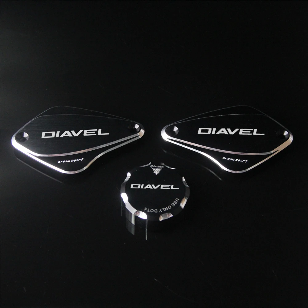 For Ducati DIAVEL 2011- 2019 Motorcycle Front Rear Brake Clutch Cylinder Fluid Reservoir Cover