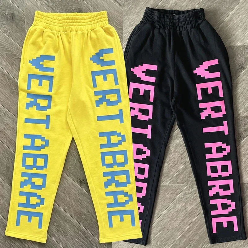 Outdoor Trip Vertabrae Casual Pants Three-dimensional Letter Printing Long Sweatpants Hip-hop Street VERT Straight-leg Pants