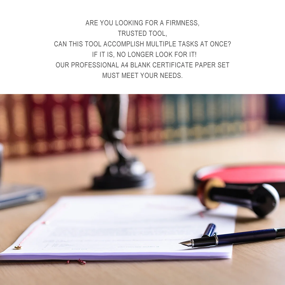 

1Set A4 Certificate Paper Blank Professional Safe Graduation Certificate 12K Border Inner Core