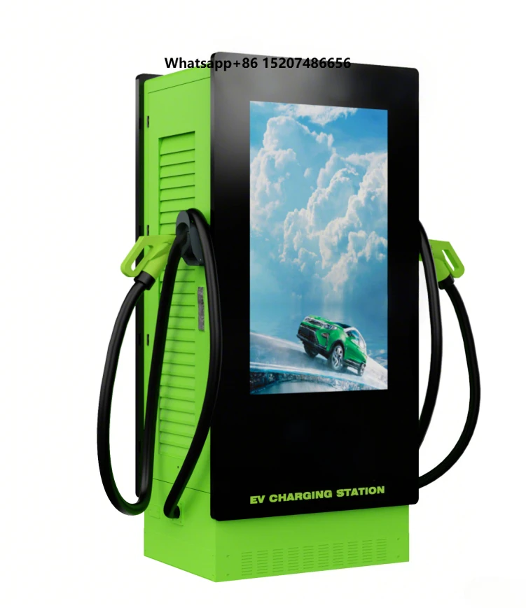60KW 120KW 240KW  GB/T DC Ev Charger Electric Car Charger Station New Energy Charging Pile with Advertising Player Pos Payment