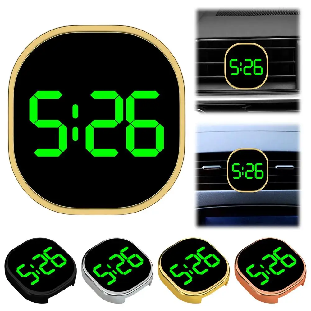 Car Clock Portable LED Digital Display ABS Lightweight for Dashboard Outdoor AG10 Battery Powered Easy Read LCD Screen