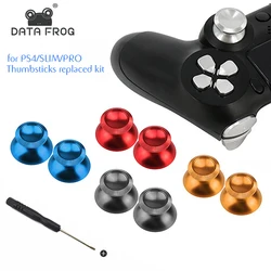 DATA FROG Metal Analog Joystick Thumb Stick Grip Cap For PS4 Controller Analog Stick Cap For PS4 Slim/Pro/Xbox One S Controller