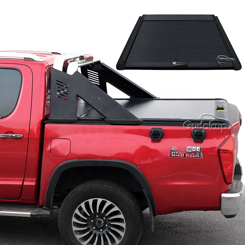 

high quality manual pickup retractable truck bed tonneau cover for ford ranger t6 2022