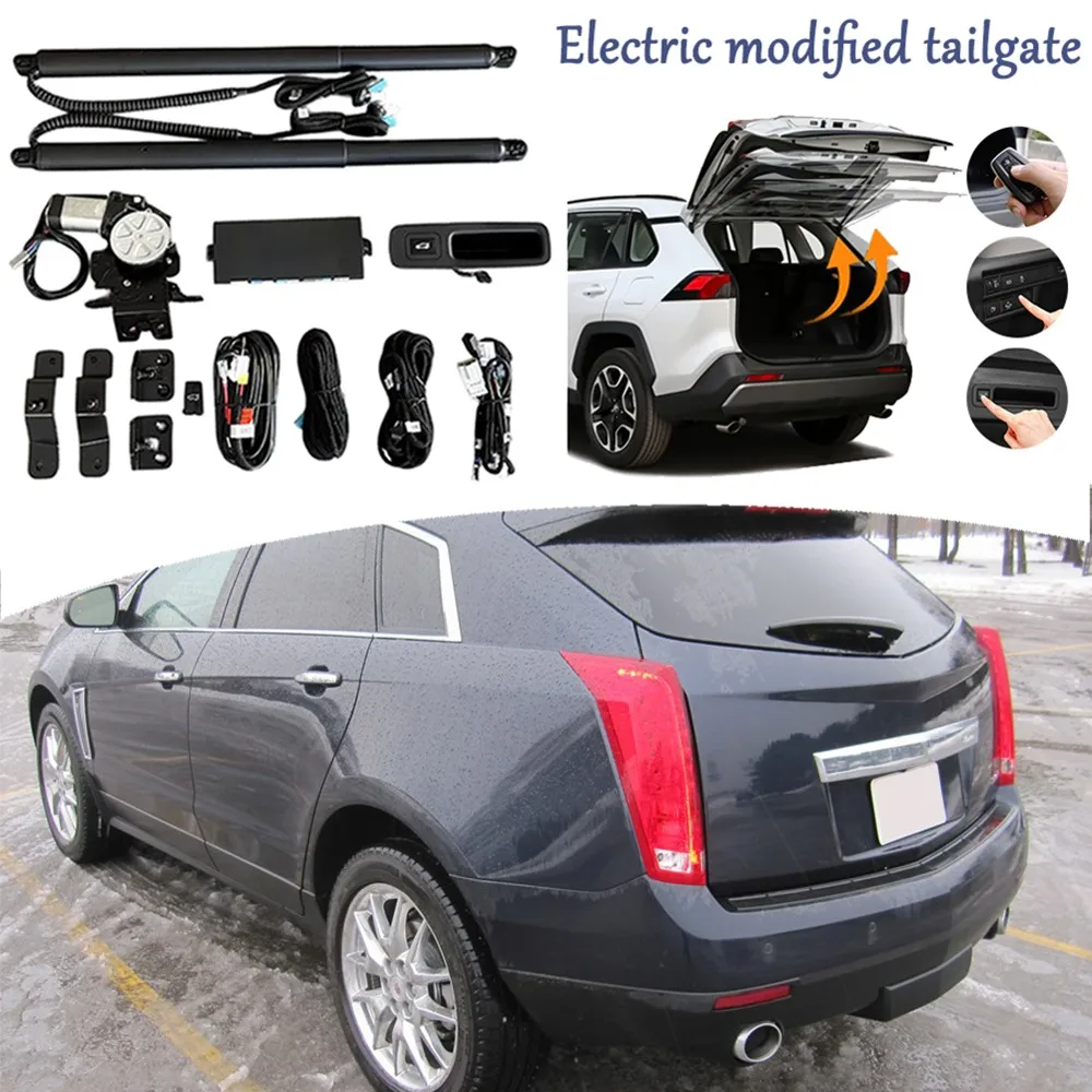 

Подходит для Cadillac SRX 2010-2016, модернизированный комплект задней двери, модифицированный багажник, электрическая система подъемной двери, поддержка ног, пульт дистанционного управления