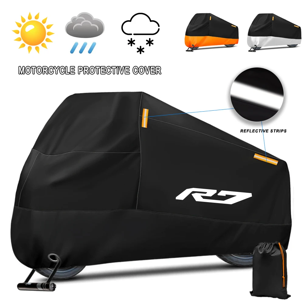 Motorcycle Cover Waterproof Outdoor Scooter UV Protector Dust Rain Cover For YZFR7 YZF R7 YZF-R7 2021-2024 2023
