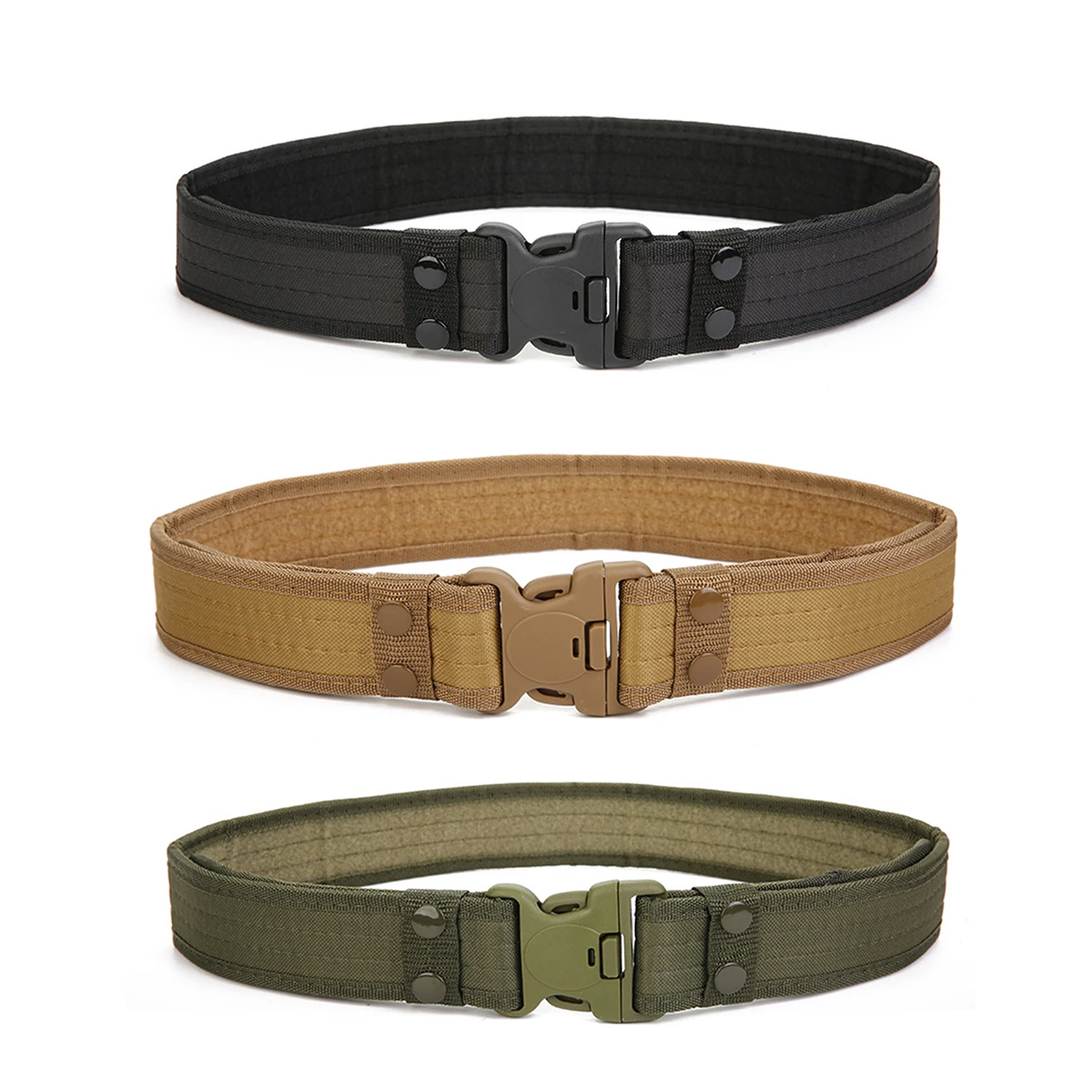 

Outdoor Camouflage Tactical Training Belt Military Enthusiasts Oxford Cloth Canvas Belt Mountaineering Wide Waist Belt WorkBelt