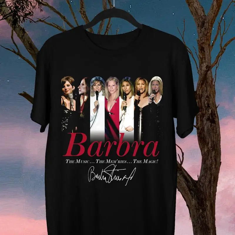 Camiseta Barbra Streisand Äì The Music Mem'ries Magic Preta Todos os Tamanhos QQ120