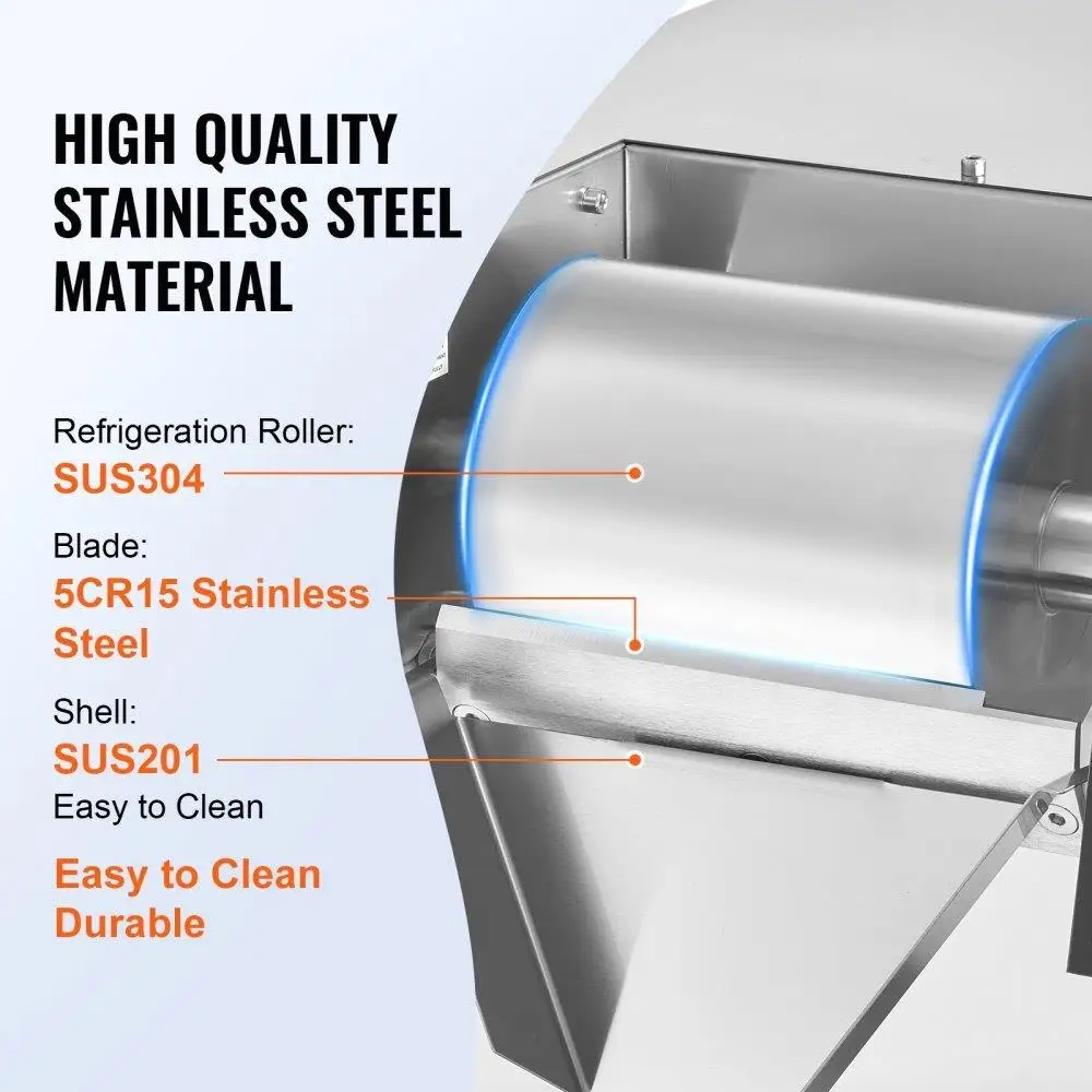 Stainless Steel Commercial Snowflake for ice Machine 573LBS 24H for ice Maker Perfect for ice Cream Production