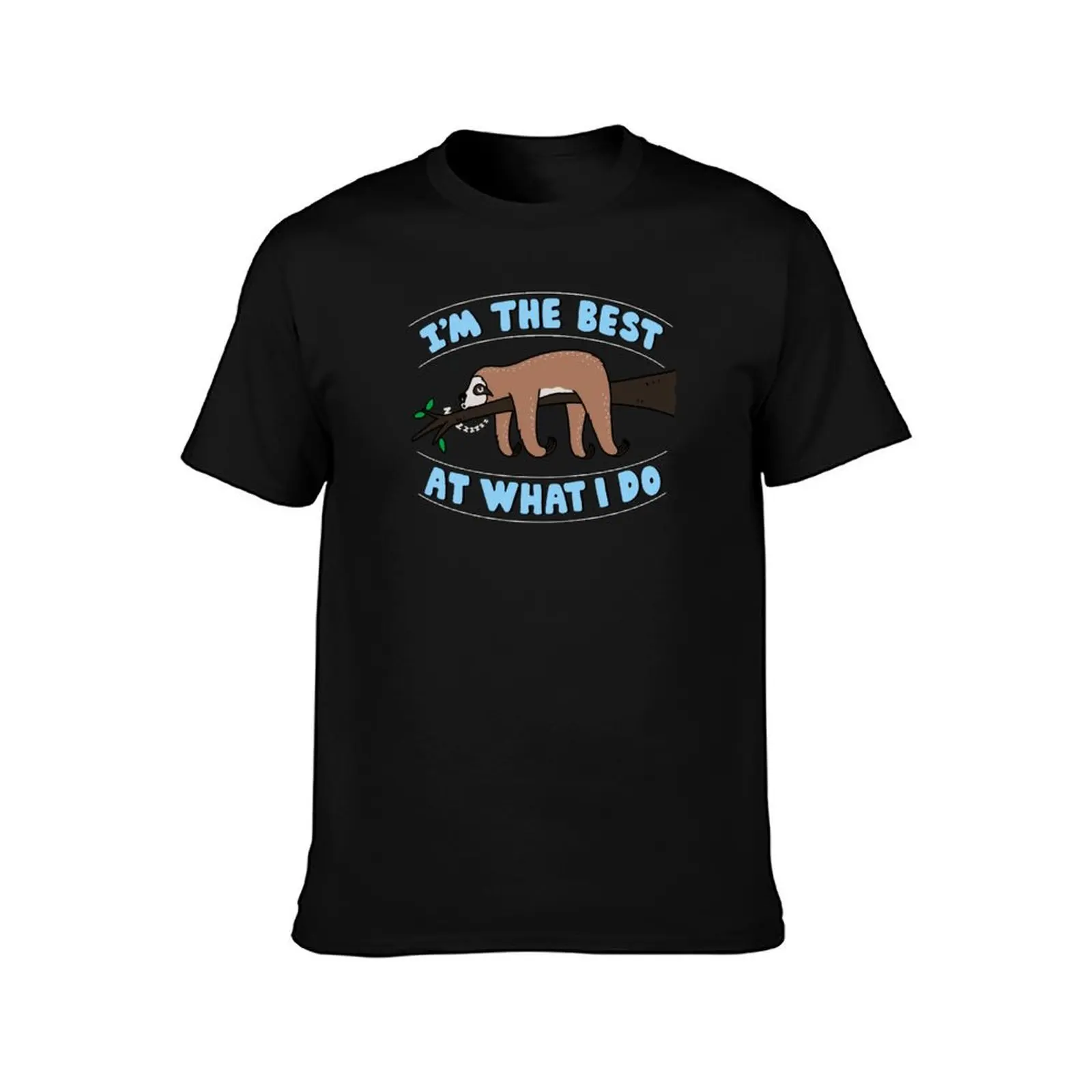 Cute Kawaii Original Sloth Procrastination Slogan T-Shirt t shirt man casual T-Shirt