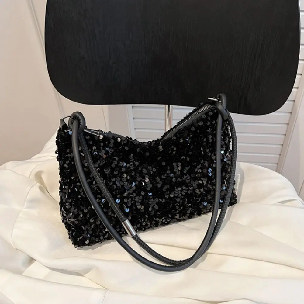 Shiny Sequins Evening Clutch Bag Women Dinner Party Wedding Purses Handbag Female Underarm Shoulder Crossbody Bag