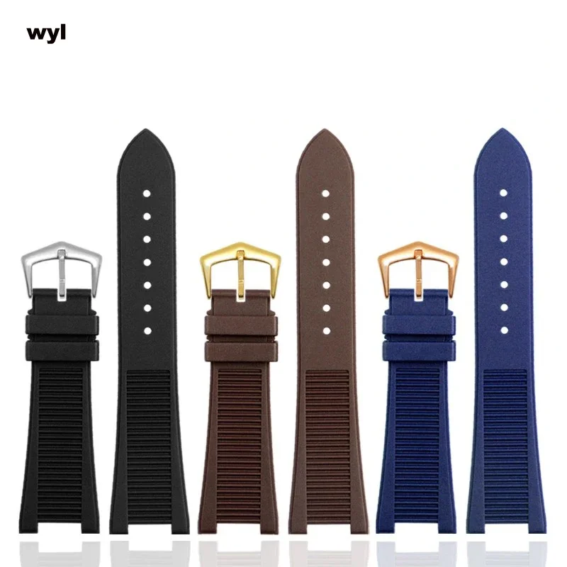 

For Patek Philippe High Quality Silicone Watch Belt 5711 5712g Nautilus Watch Strap Special Interface Men Watchband 25-13mm