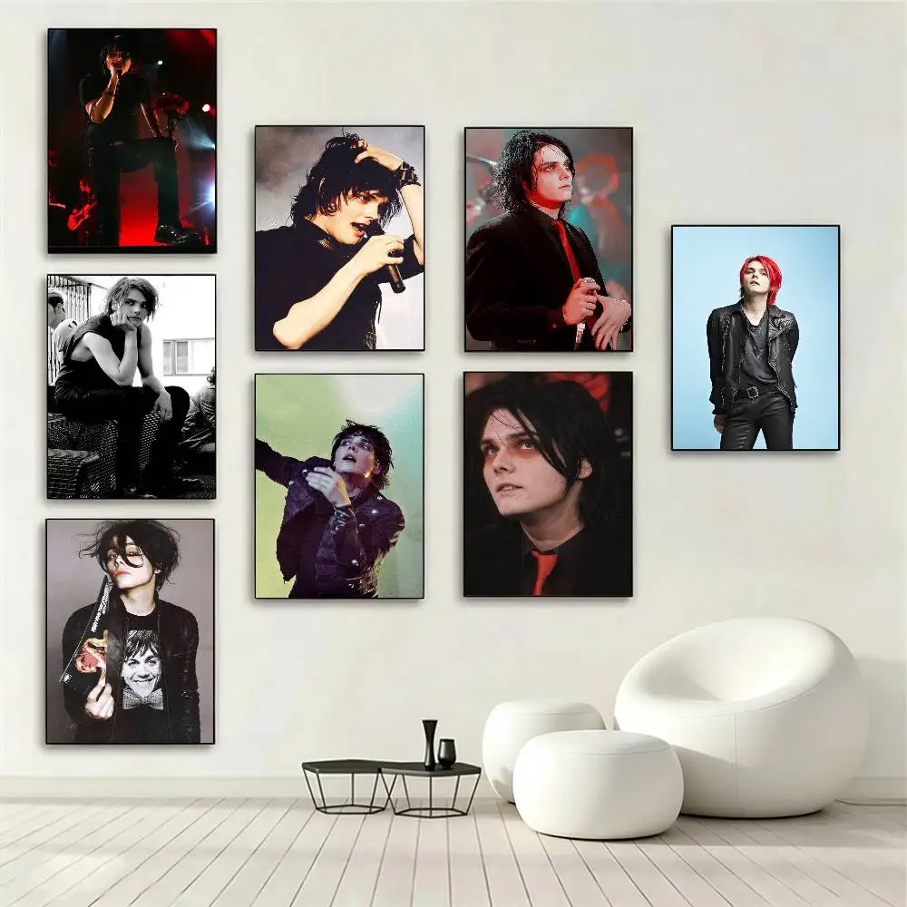 Gerard Way MCR  Poster Waterproof Wall Art Sticker For Bar Living Room Vintage Decor High Quality Print Gift