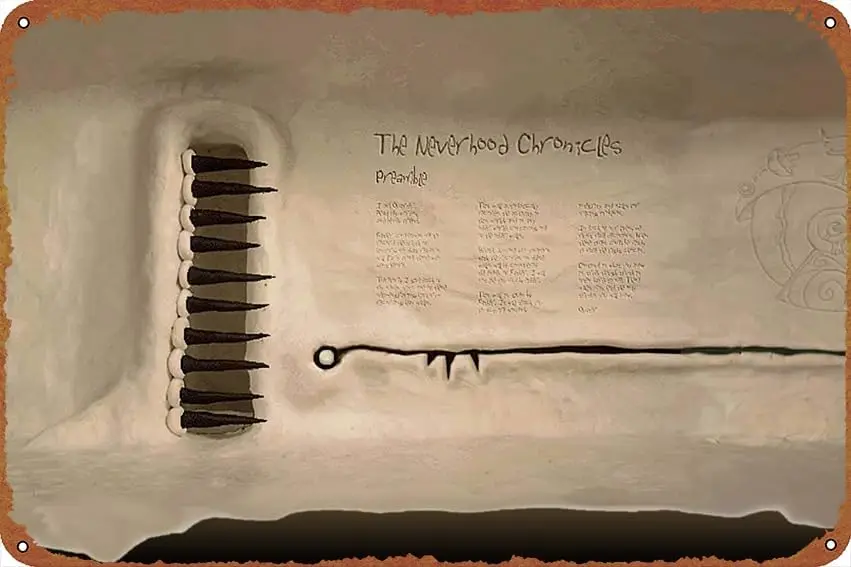 Винтажный милый металлический Ретро-знак в стиле видеоигры The Neverhood, подарок, необычный стиль, кафе, таблички, 8x12 дюймов