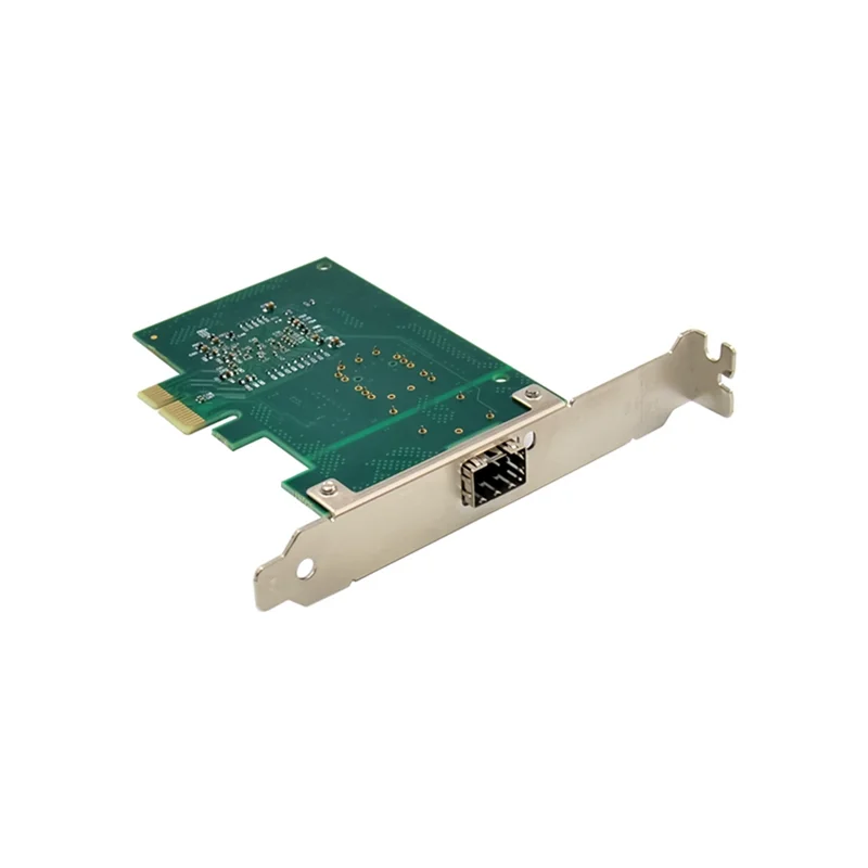 AK51-PCIE X1 Gigabit Network Card PCI-Express Riser Card BCM5720 Single Optical Port Gigabit Fiber Server Network Card Durable